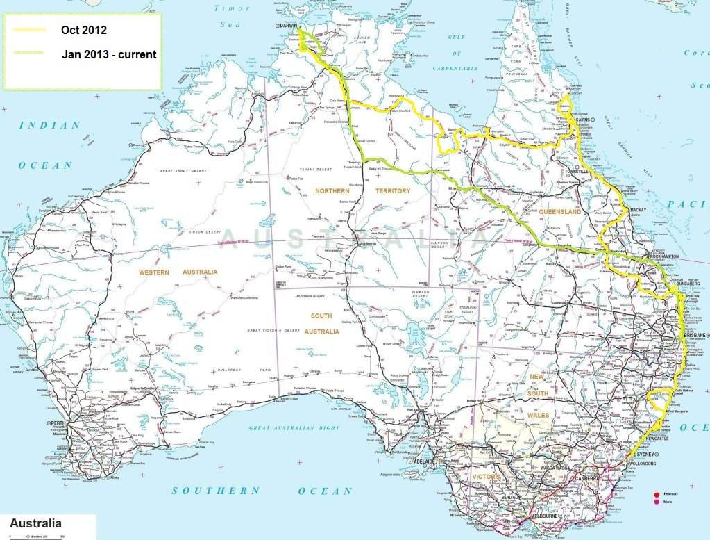 Australiano road map