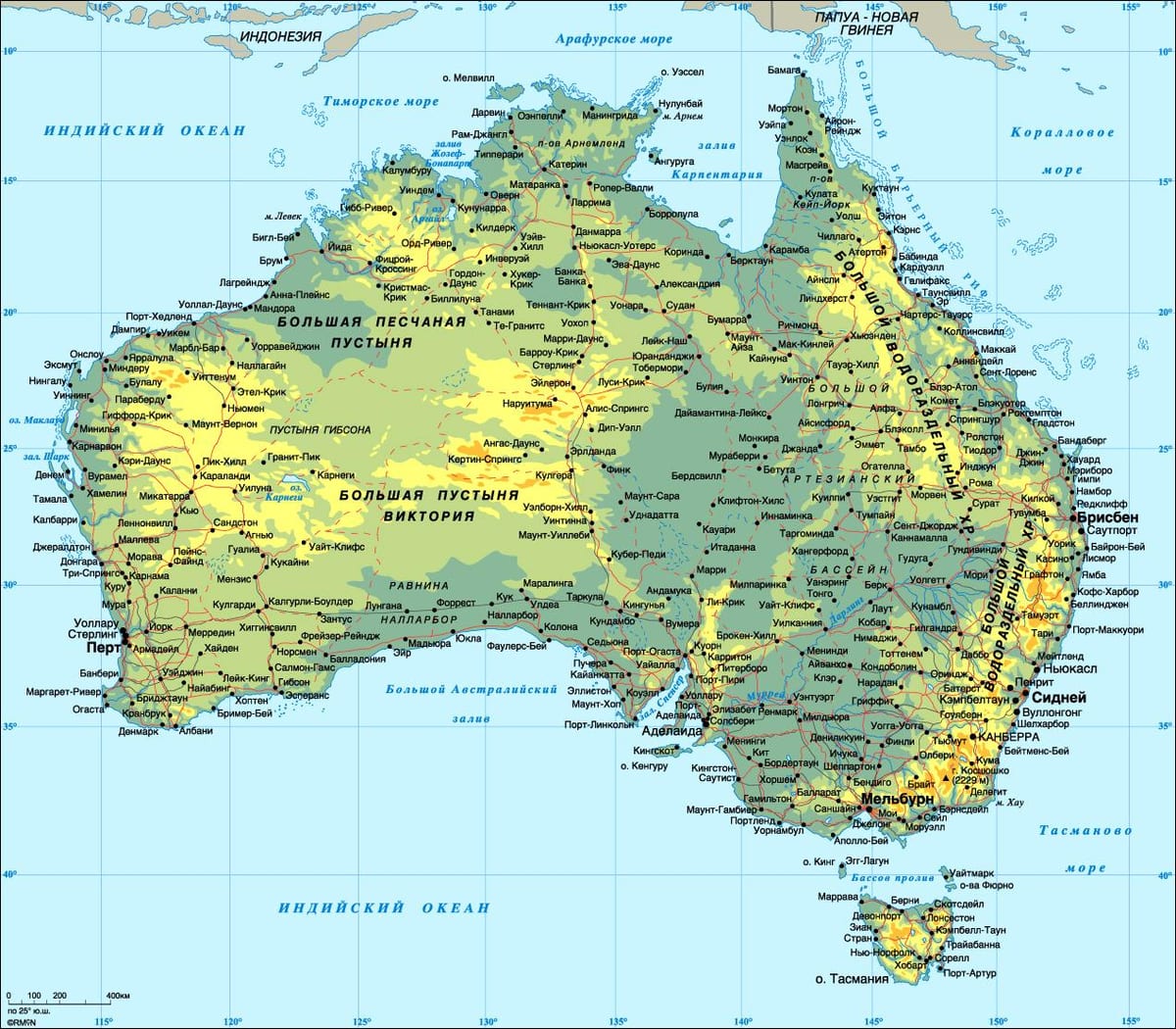 Australia mappa