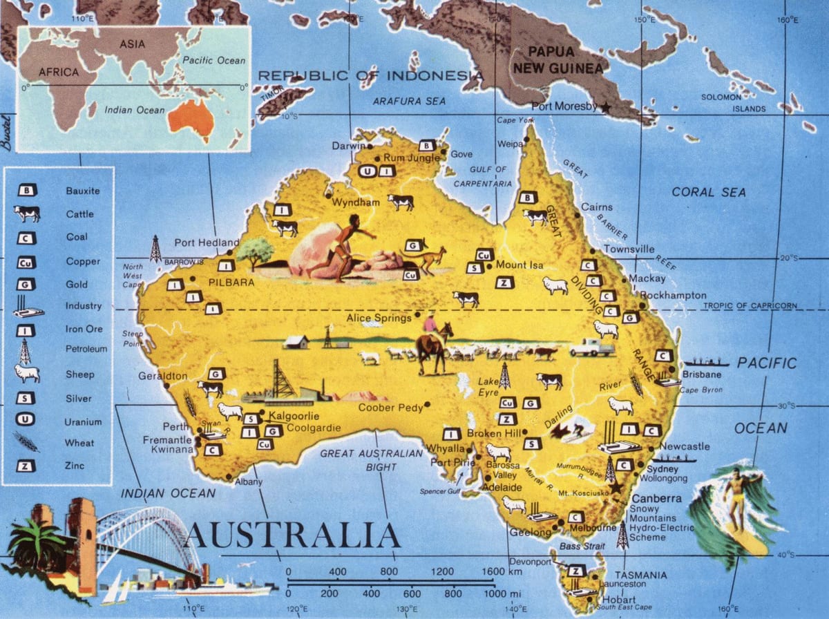 mappa della risorsa Australia