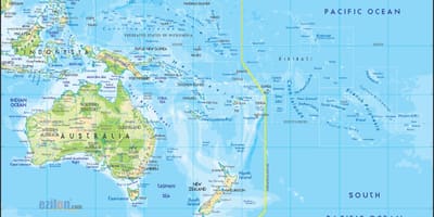 Mappa di Australia, isole