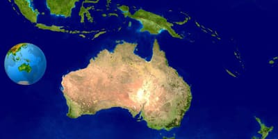 Australia mappa satellitare