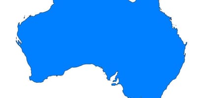 Australia mappa vettoriale