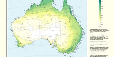 Australiano di pioggia mappa