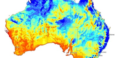 Mappa di vento Australia