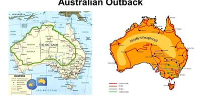 Outback australiano mappa