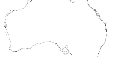 Australia mappa vuota